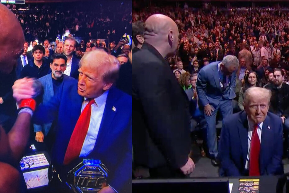 Jon Jones Gives Trump UFC Heavyweight Belt As New America Forms With Government At UFC Including Elon Musk, RFK Jr and Tulsi Gabbard