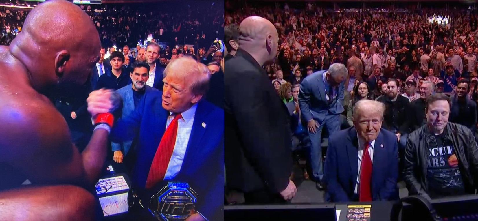 Jon Jones Gives Trump UFC Heavyweight Belt As New America Forms With Government At UFC Including Elon Musk, RFK Jr and Tulsi Gabbard